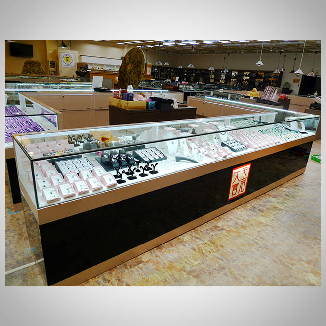 Showcase for Famous Jewelry Brand